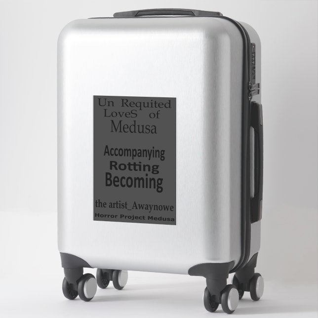 Pegatina el artista_awaynowe UR LoveS V6 frases Horror (Maleta)