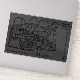 Pegatina el artista_awaynowE UR LoveS V7 g Drawing Horror