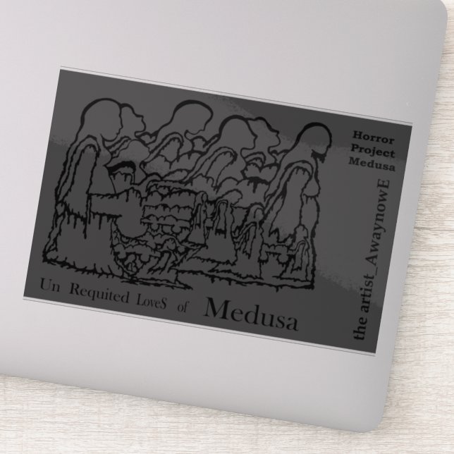 Pegatina el artista_awaynowE UR LoveS V7 g Drawing Horror (Detalle)