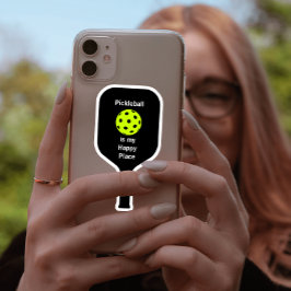 Pegatina El baloncesto es mi lugar feliz