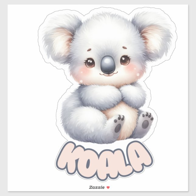Pegatina El bebé pequeño Koala - Nursera (Hoja)