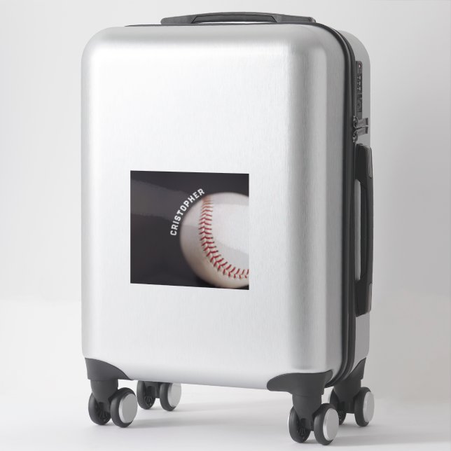 Pegatina El béisbol personalizado (Maleta)