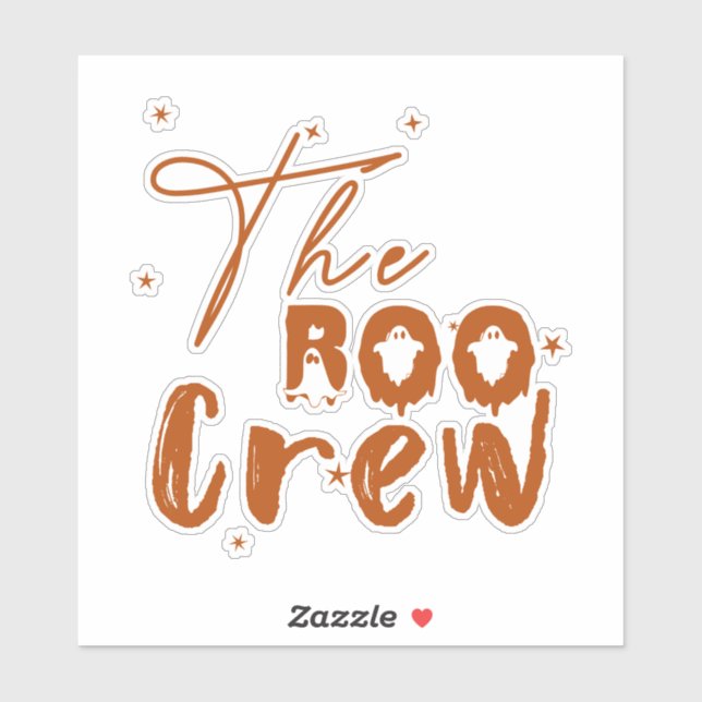 Pegatina El Boo de la Tripulación de Boo Halloween (Hoja)