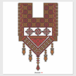 Pegatina El Bordado Palestino Tatreez | arte palestino