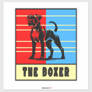 Pegatina El Boxer - Perro Fuerte