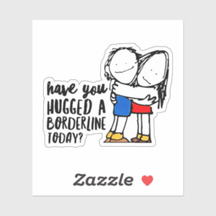 Pegatina El BPD abrazo un límite  DBT