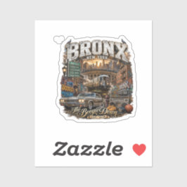 Pegatina El Bronx Nueva York Boogie Down Collage Urbano