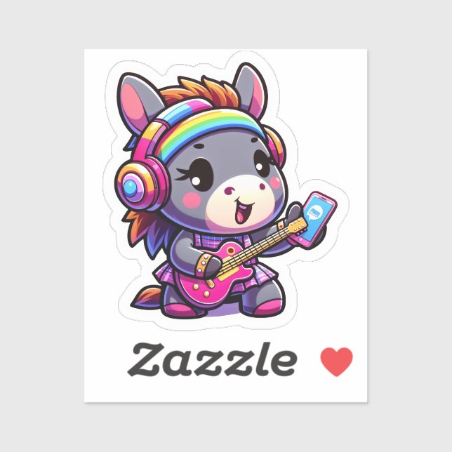 Pegatina El burro dulce melódico (Hoja)