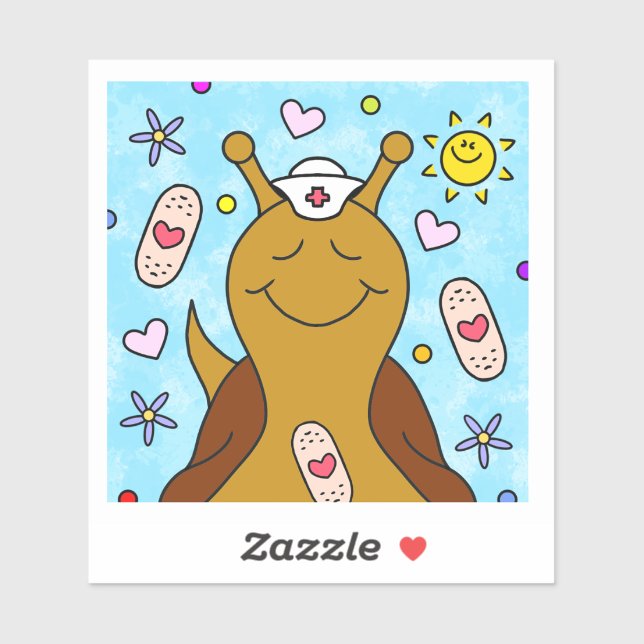 Pegatina El Caracol Cute Se Pondrá Bien Pronto Vinyl (Hoja)