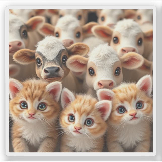 Pegatina El "CATtle" (Anverso)