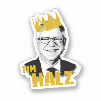 Pegatina El célebre Tim Walz