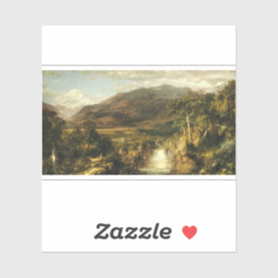 Pegatina El corazón de los Andes por Frederic Edwin Church