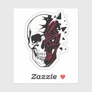 Pegatina El Cráneo Agrietado