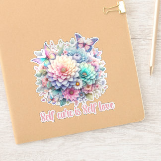 PEGATINA EL CUIDADO POR SÍ MISMO ES AMOR, AFIRMACIÓN DIARIA