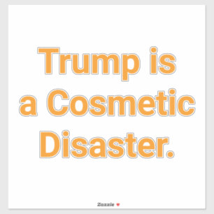Pegatina El desastre cosmético de Trump Hankamer Artjunkhau