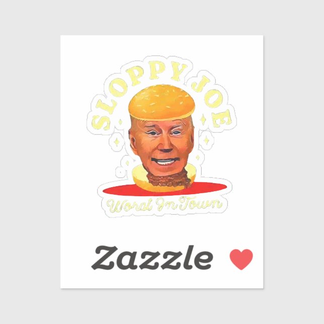 Pegatina El descuidado Joe Biden Anti Presidente (Hoja)