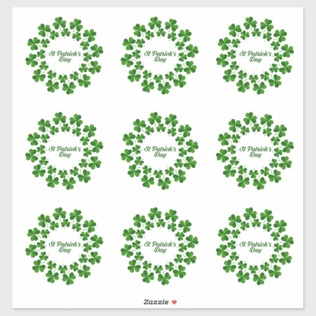 Pegatina El Día de San Patricio fue Thunder_Cove (Hoja)