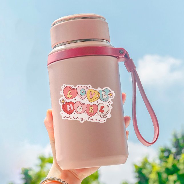 Pegatina El día de San Valentín lindo ama más, preocupación (Subido por el creador)