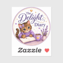 El Diario Del Encanto Gato Lindo Purpura Dorado