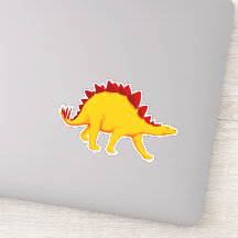 El dinosaurio amarillo lindo de vuelta al arte esc