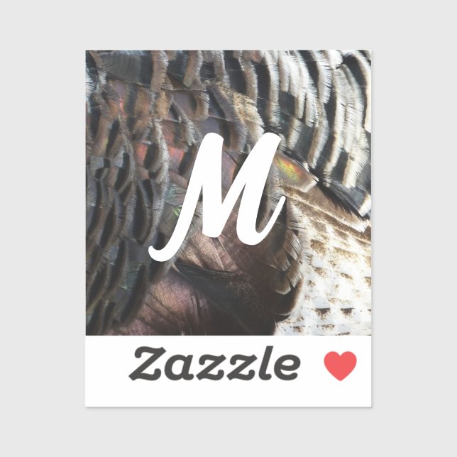 Pegatina El diseño de la naturaleza abstracta de las plumas (Hoja)