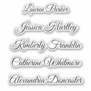 Pegatina El elegante y bonito nombre del guión caprichoso p