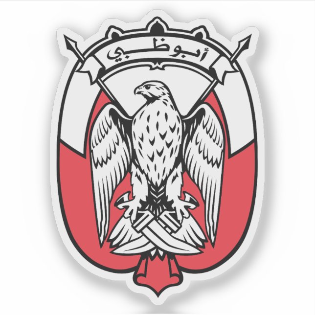 Pegatina El emblema de Abu Dhabi (Anverso)