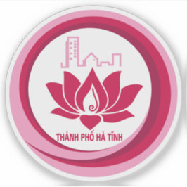 Pegatina El emblema de Thành PhæHà Tĩnh, Vietnam.