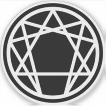 El enneagrama (blanco sobre negro)