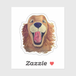 Pegatina Él es feliz