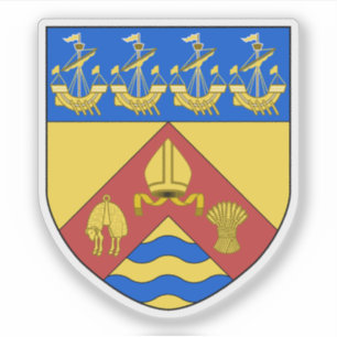 Pegatina El escudo de armas de Christchurch, Nueva Zelandia