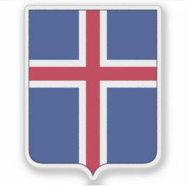 Pegatina El escudo de armas de Islandia (sólo escudo)