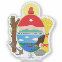 Pegatina El escudo de armas de Paraná, Argentina