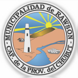 Pegatina El escudo de armas de Rawson, Argentina