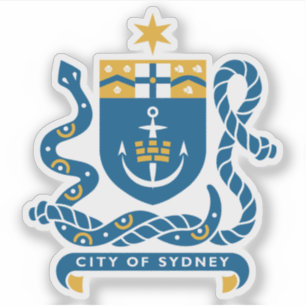 Pegatina El escudo de armas de Sydney, Australia