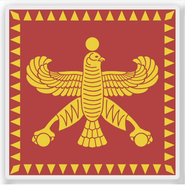 Pegatina El estándar de Ciro el gran (Anverso)