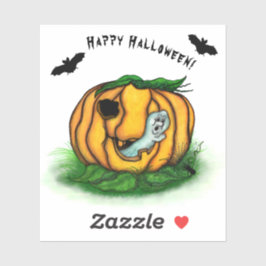 Pegatina El fantasma de Halloween , Bat , Ghost y Spider