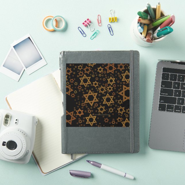 Pegatina El feliz Hanukkah de SlipperyJoe, múltiples estrel (Funda para iPad)
