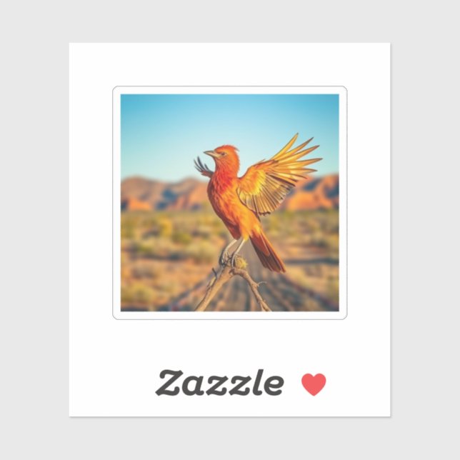 Pegatina El Fénix Mítico, Arizona (Hoja)