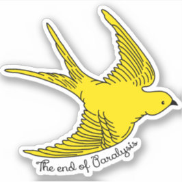 Pegatina El fin de la parálisis