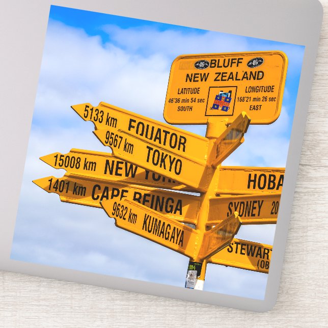 Pegatina El final del camino (Detalle)