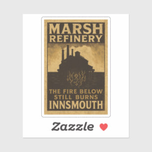 Pegatina El Fuego De Abajo Sigue Quemándose - Refinería De 