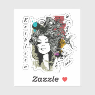 Pegatina El fuerte poder de la mujer