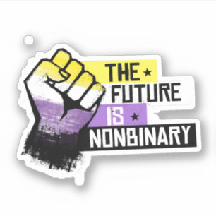 Pegatina El futuro es Sticker No Binario