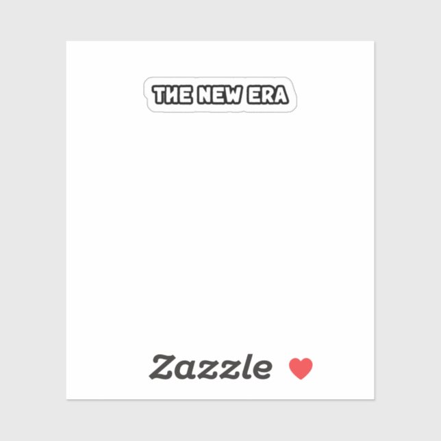 Pegatina El futuro visionario de la innovación en la nueva  (Hoja)