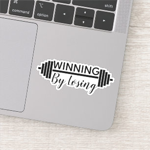 Pegatina El ganar perdiendo - ejercicio - la elevación del