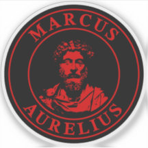 El gran estoico Marcus Aurelius (rojo)