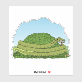 Pegatina El gusano de Lambton