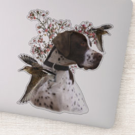 Pegatina El hermoso puntero en el campo