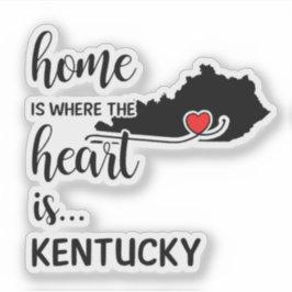 Pegatina El Hogar de Kentucky es donde está el corazón